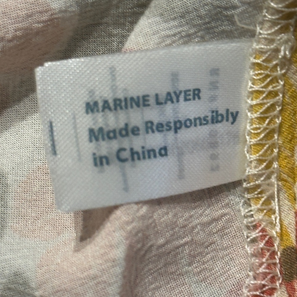 Marine Layer Floral Wrap Maxi Dress XS - Picture 13 of 16